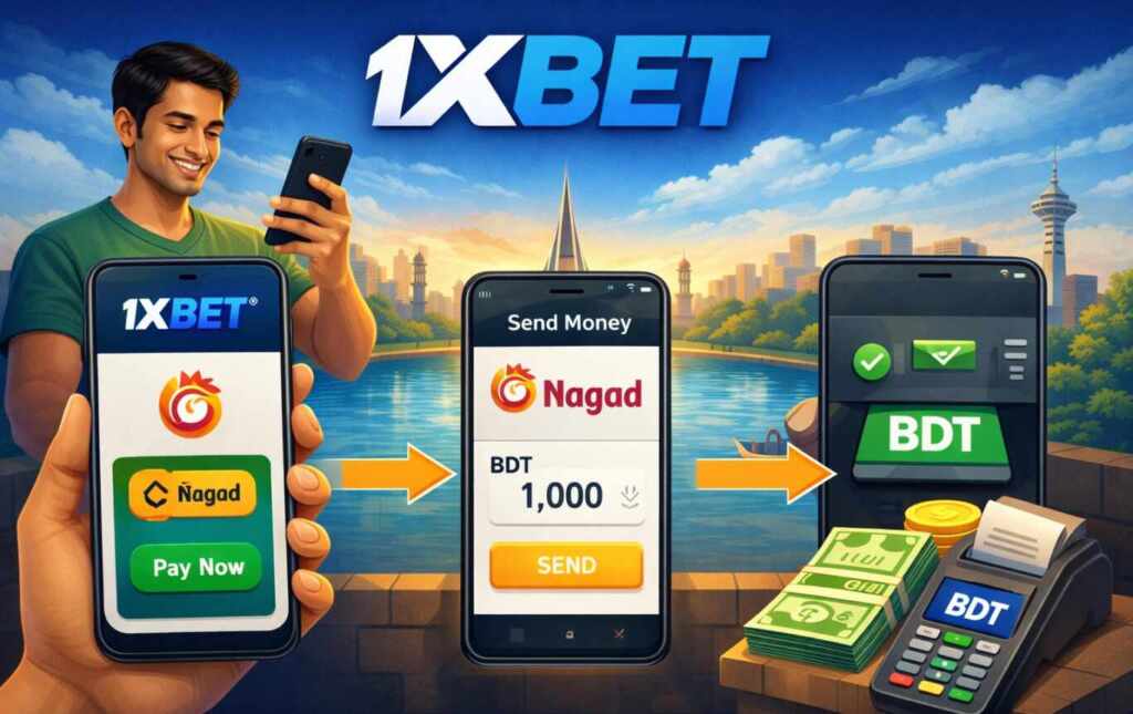 1xBet Nagad payment in Bangladesh